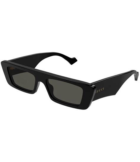 gucci rectangular frame sunglasses men|Gucci oversize rectangular sunglasses.